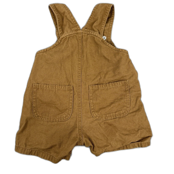 Carhartt Bib Overalls Classic Brown Cargo Pants Size 12M Baby - Picture 6 of 6